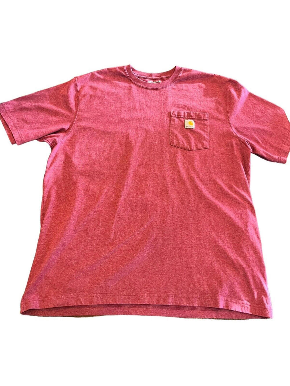 Carhartt T Shirt Loose Fit Short Sleeve Mens Size XL Beet Red Heather  K87 R60